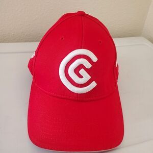 Cleveland Golf Red Baseball Cap Hat Adjustable Strapback Embroidered Logo